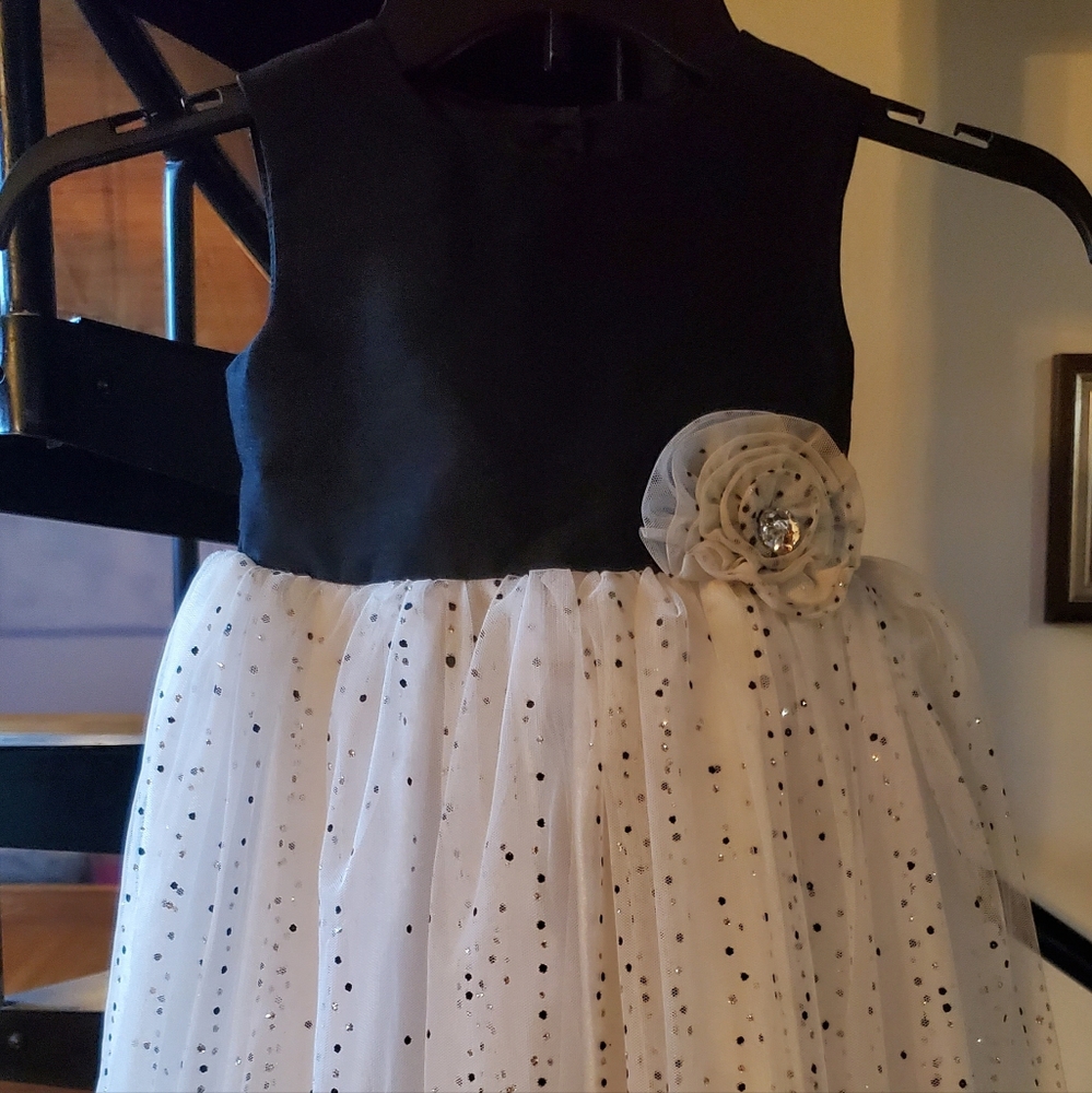 Child's Black & White Dress